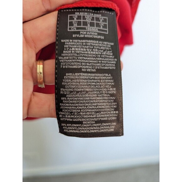 Guess Los Angeles Red Lace Bodycon Dress Small - Picture 10 of 14